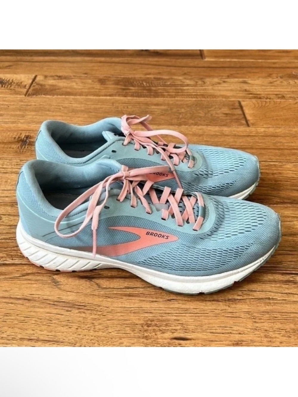 Brooks Women's Transmit 2 Running Shoes Gray Desert Majolica Peach Size 10.5